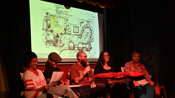 Fig 2. Skateboarding & the Modernist Movement panel. Photo by Meagan Carey.