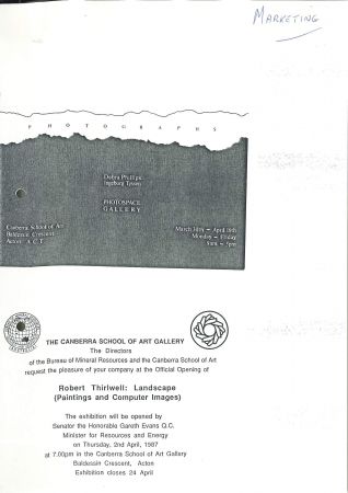 two promotional drafts for the School of Art
