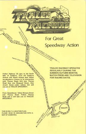 Advert for the Tralee Raceway