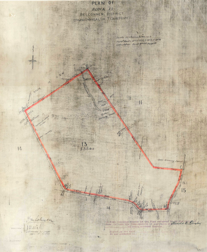 Plan of Belconnen Block 13