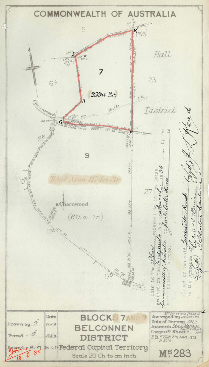 Plan of Belconnen Block 7