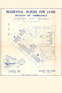 Map of Yarralumla residential blocks