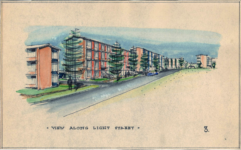 View along Light Street