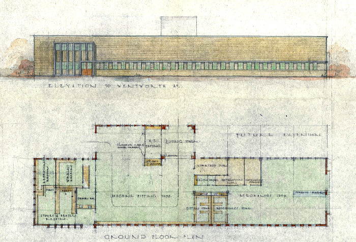 Plan No. A.C.T. 17898 of proposed electrical workshop at Kingston Plan No. A.C.T. 17898 of proposed electrical workshop at Kingston