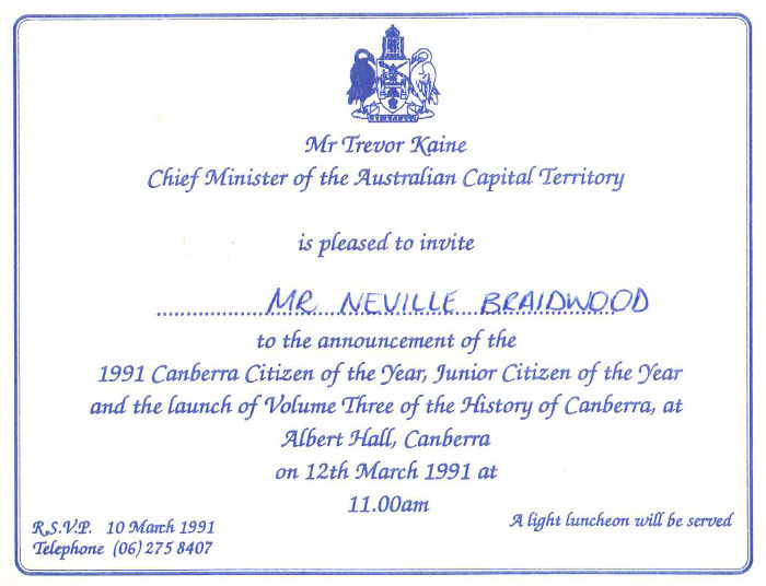 1991 invitation