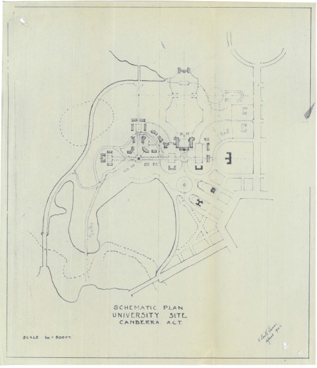ANU Site plan Handrawn plan