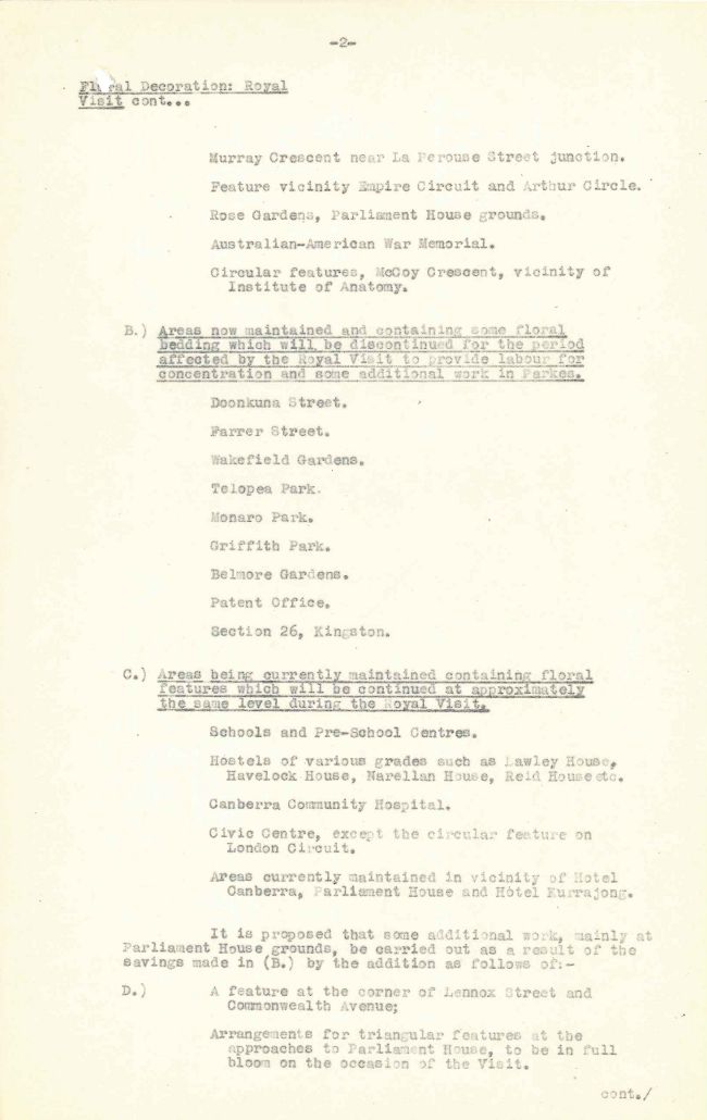 LF1081 - Dept of the Interior - Royal Visit 1952 - Now 1954 - 1954 Floral Decorations p.2