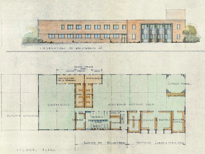 Plan No. A.C.T. 18322 of proposed electrical workshop at Kingston Plan No. A.C.T. 18322 of proposed electrical workshop at Kingston