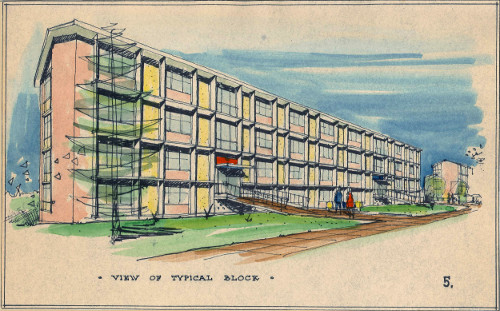 View of typical block