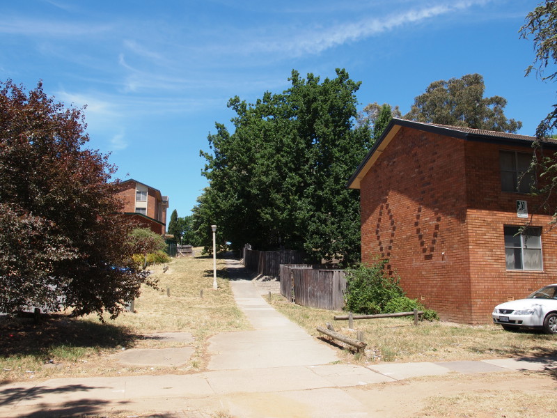 Footpath from Manuka Shopping Centre 2015