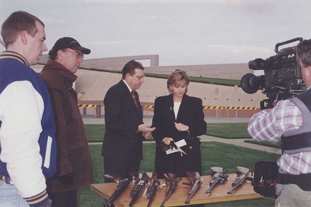Photo of media coverage 1996 firearm agreement