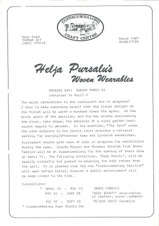 Flier for Pursalus Woven Wearables