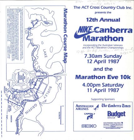 Nike Canberra Marathon, entry form
