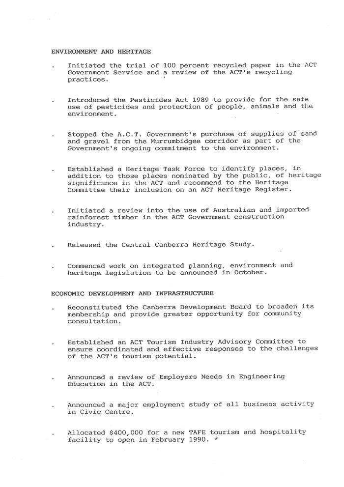 ACT Chief Minister Media Release 18/08/1989 - page 3