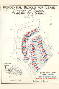 Map of Deakin Sections 9 and 10