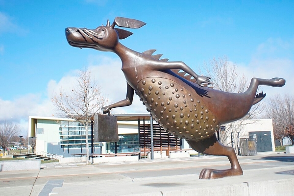 A sculpture of Alexander Bunyip by Anne Ross