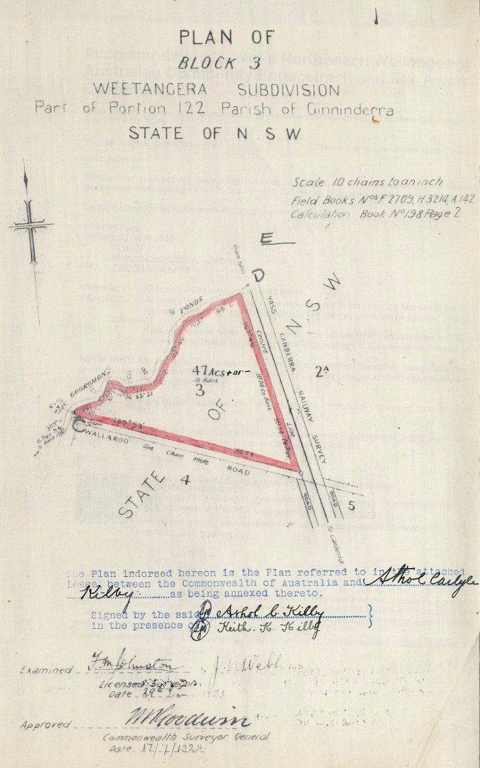 Plan of Belconnen Block 3
