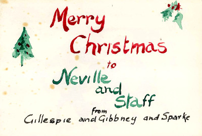 Christmas card cover